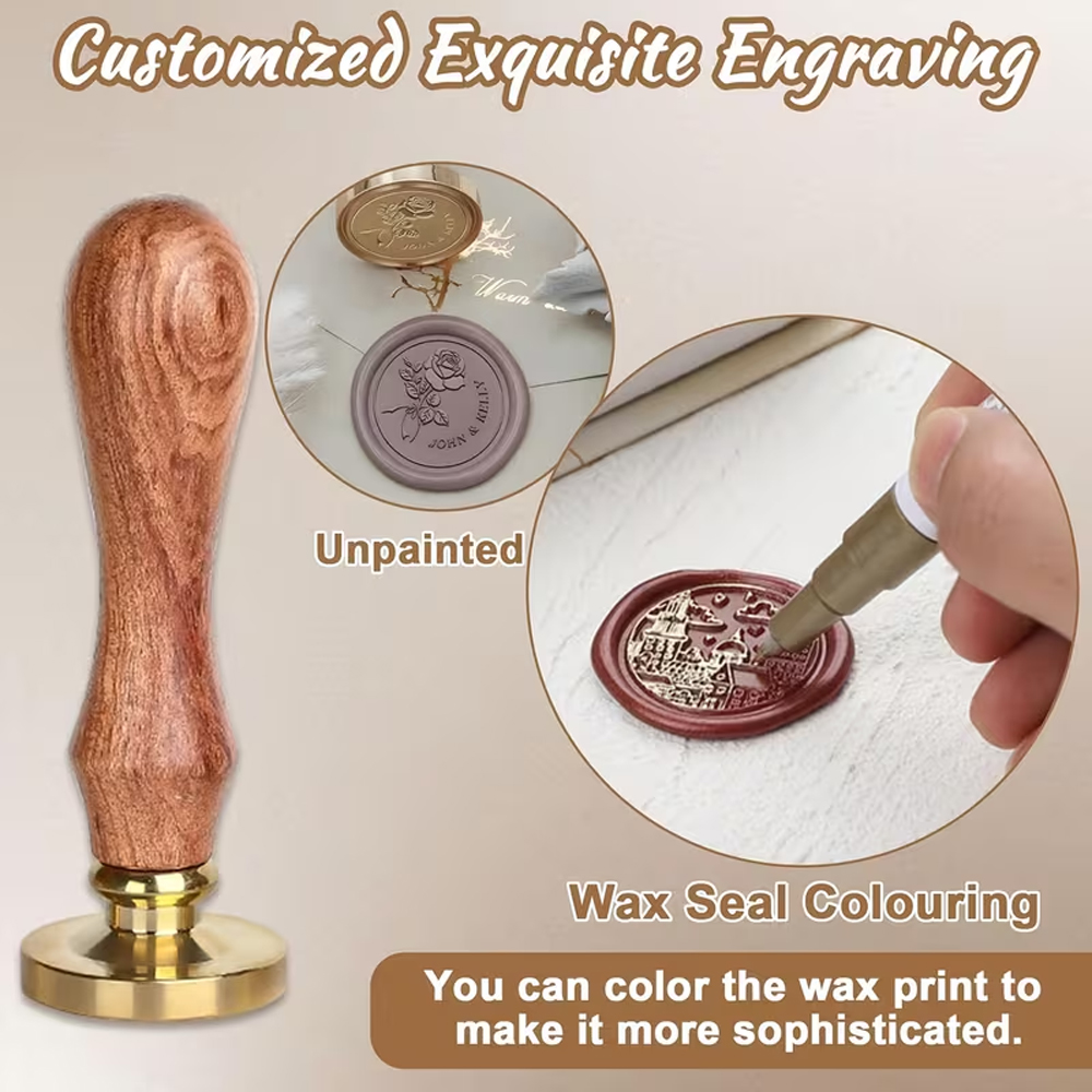 Personalizowany stempel woskow – Wax Seal Stamp Set recenzja i cena