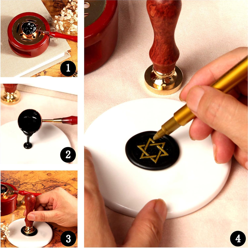 Personalizowany stempel woskow – Wax Seal Stamp Set recenzja i cena
