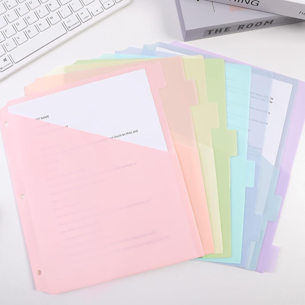 8 szt. Wytrzymałe segregatory  – Tab Divider A4 recenzja i cena