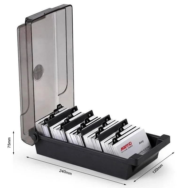 Etui na wizytówki, plastikowe  – Card Index Box recenzja i cena